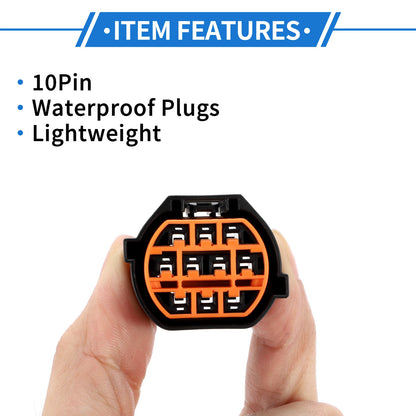 10 Pin Front Headlight Connector Plug for Hyundai Reina & Kia