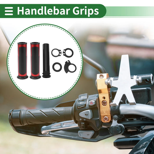 7/8" 22mm Hand Grips Cover Diamond Pattern for Motorcycle