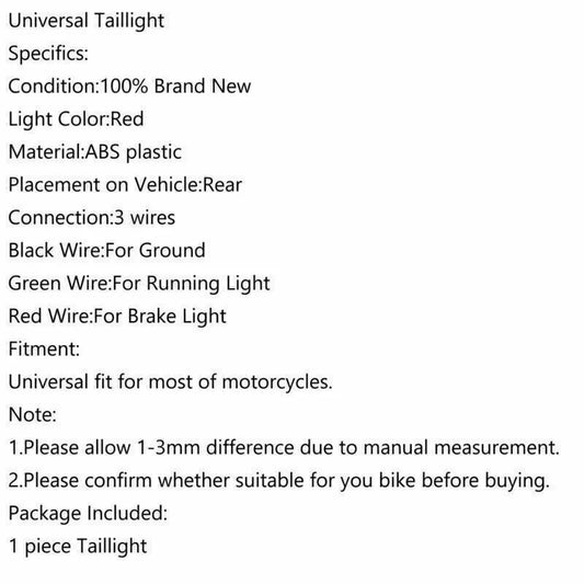 12V Smoke Tail Light for Yamaha Motorcycle