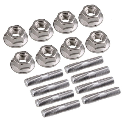 8pcs Exhaust Manifold Studs & Nuts for Toyota, Nissan, Honda (M10x1.25)