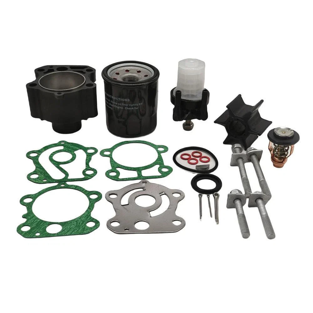 Outboard Maintenance Kit for Yamaha 80HP 90HP F80A F100A w/Oil Fuel Filter