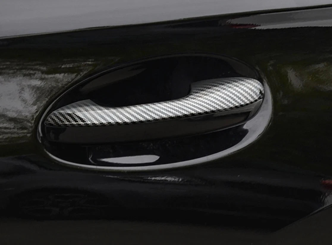 Half Pack Fiber Door Handle Lid Cover Trim for 2023 Mercedes-Benz GLC X254