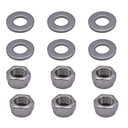 6 Packs Install Hardware Nut & Washer Kit for Mercury Marine