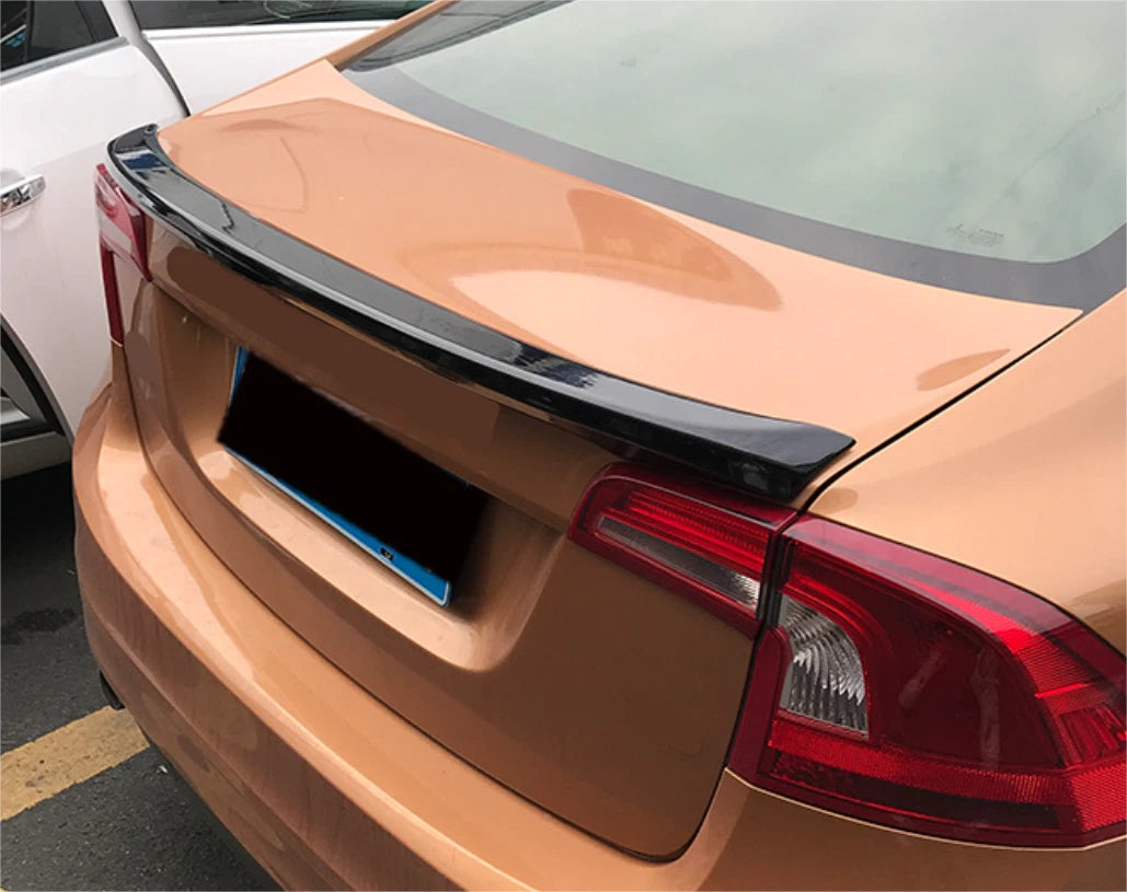 Rear Boot Spoiler Wing for Volvo S60 Sedan Glossy Black (2011-2019)