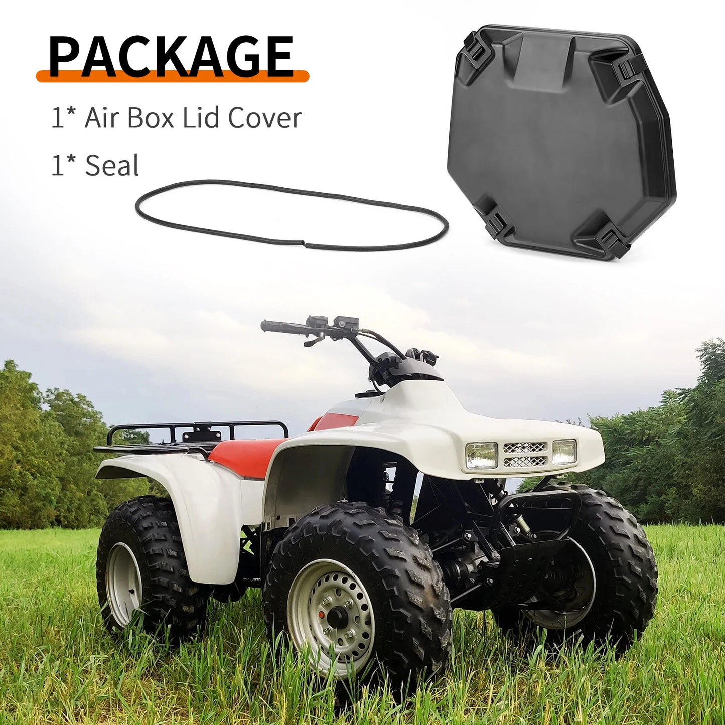 Air Box Lid Cover Cap & Seal for Honda Fourtrax 300 TRX300 TRX300FW (1988–2000)