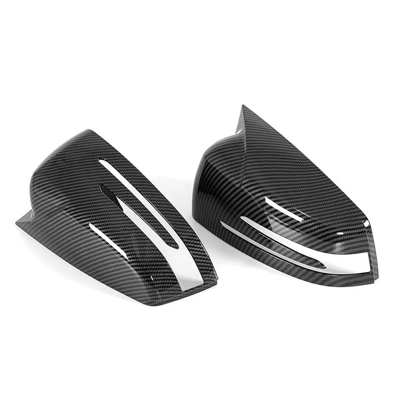Carbon Fiber Wing Mirror Cover Caps for Mercedes Benz W204 W176 CLA250 W212 (2007-2019)