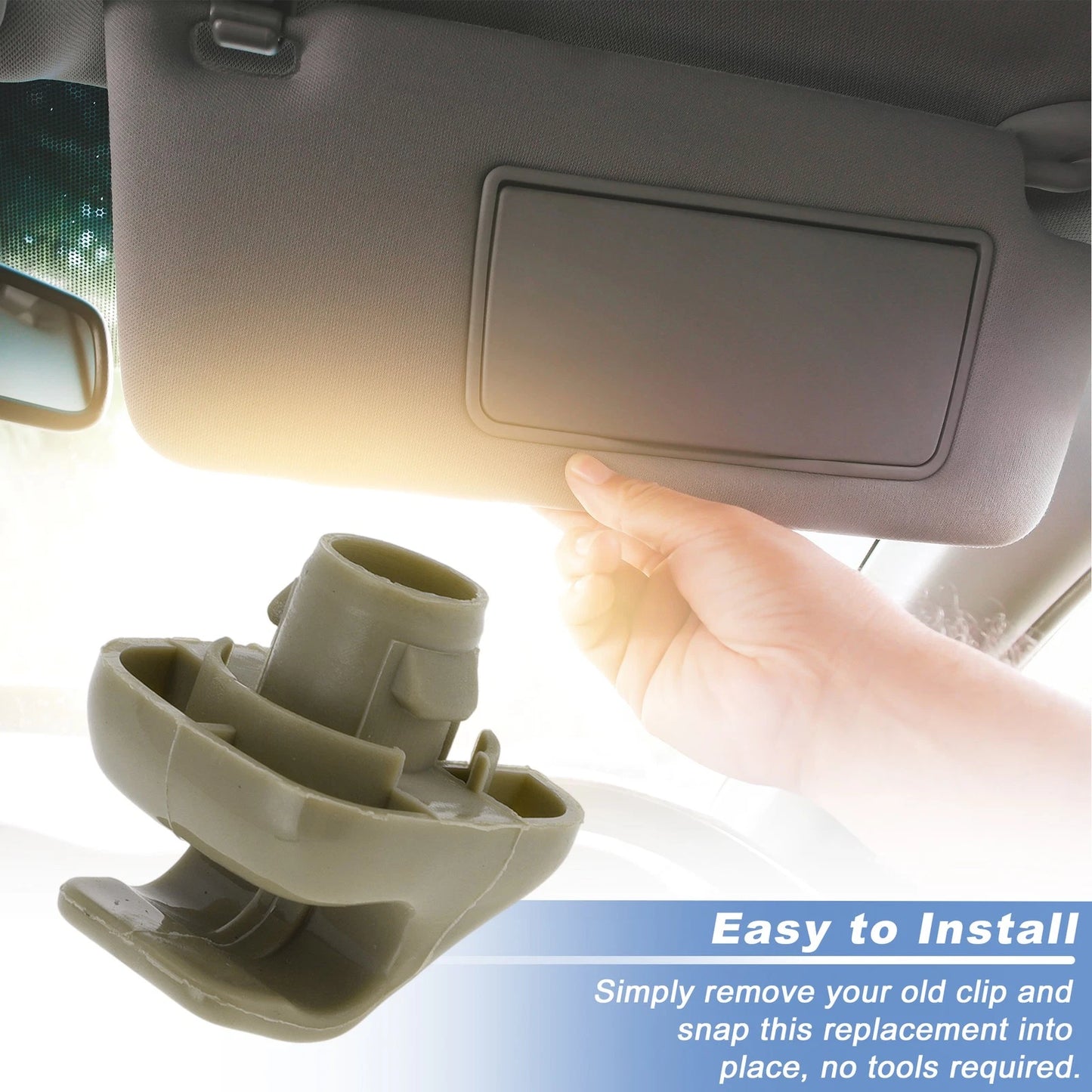 Sun Visor Clip for Honda Civic Beige (1996-2004)