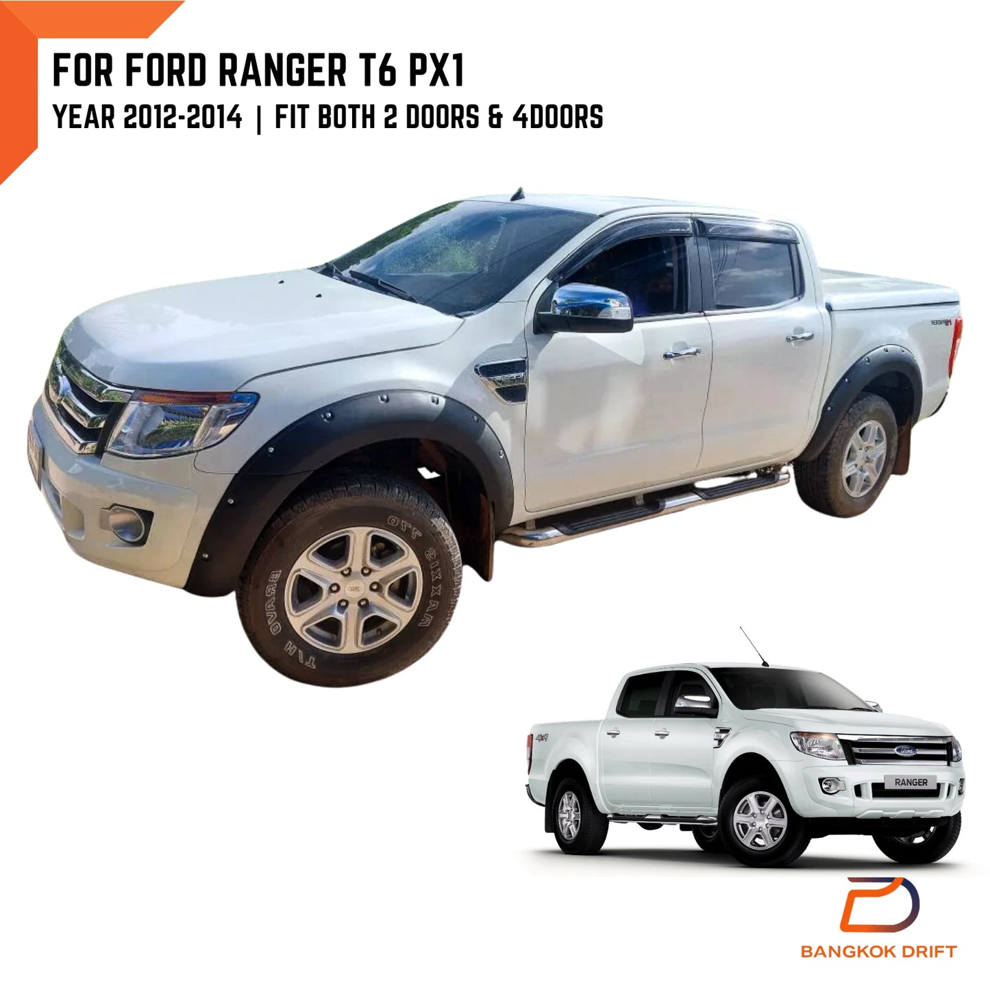 Fender Flare Wheel Arch for Ford Ranger UTE PX1 (2012-2014)