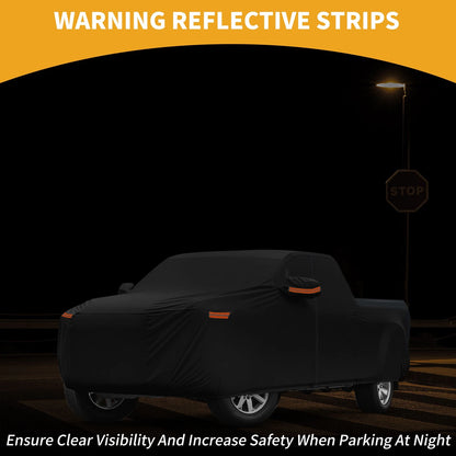 Car Cover 190T-PU Waterproof All Weather for GMC Sierra with Zipper