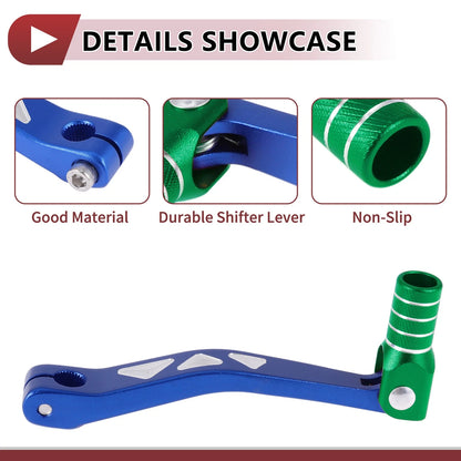 Folding Shifter Lever for Yamaha TTR 50cc Blue Green