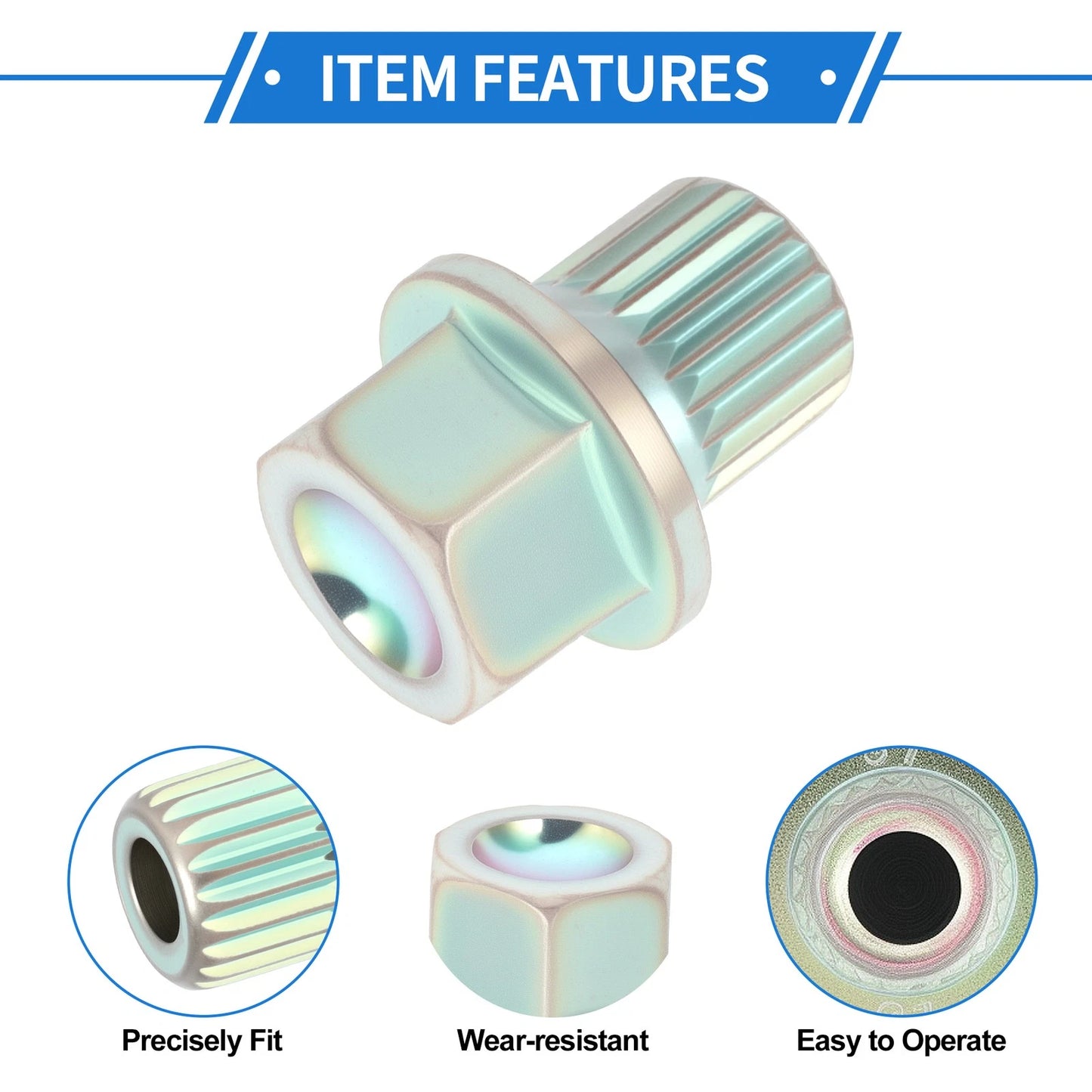 Wheel Lock Lug Nut Anti Theft Removal Key Socket Adapter for BMW