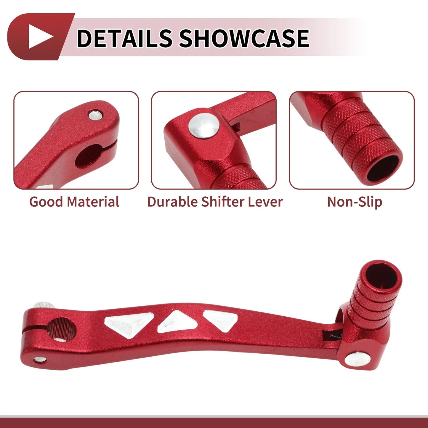Folding Gear Shifter Lever Red for Kayo T4L