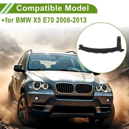 Door Panel Handle Pull Trim Cover for BMW X5 2008-2013 (2 x Black)