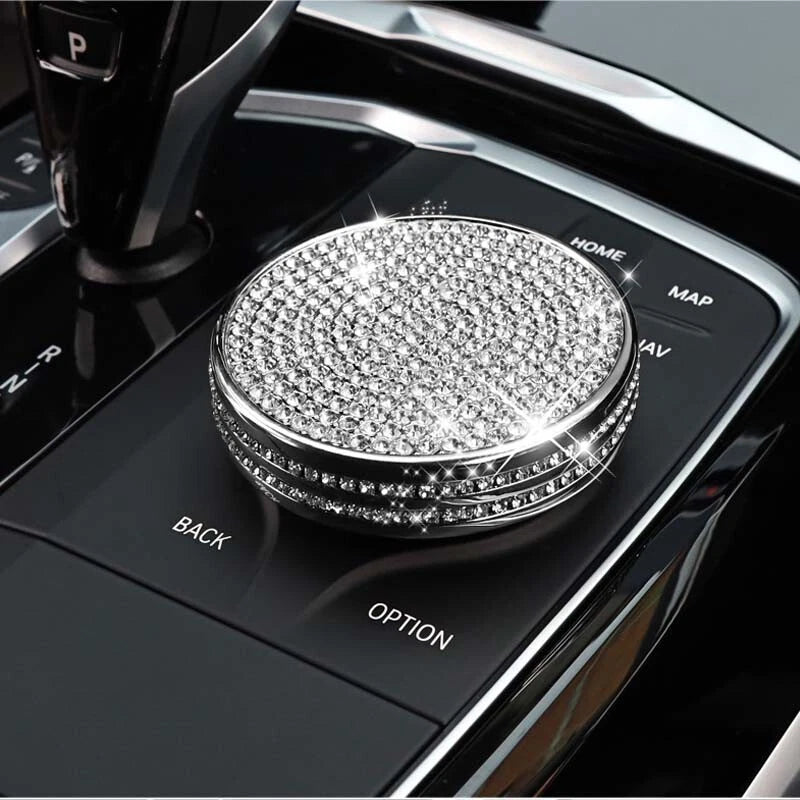 Crystal iDrive Multimedia Console Button Cover Cap For BMW 3 Serie G20 2019-2022