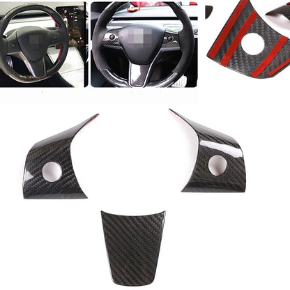 3 x Steering Wheel Covers for 2017-2022 Tesla Model 3 (2017-2022)