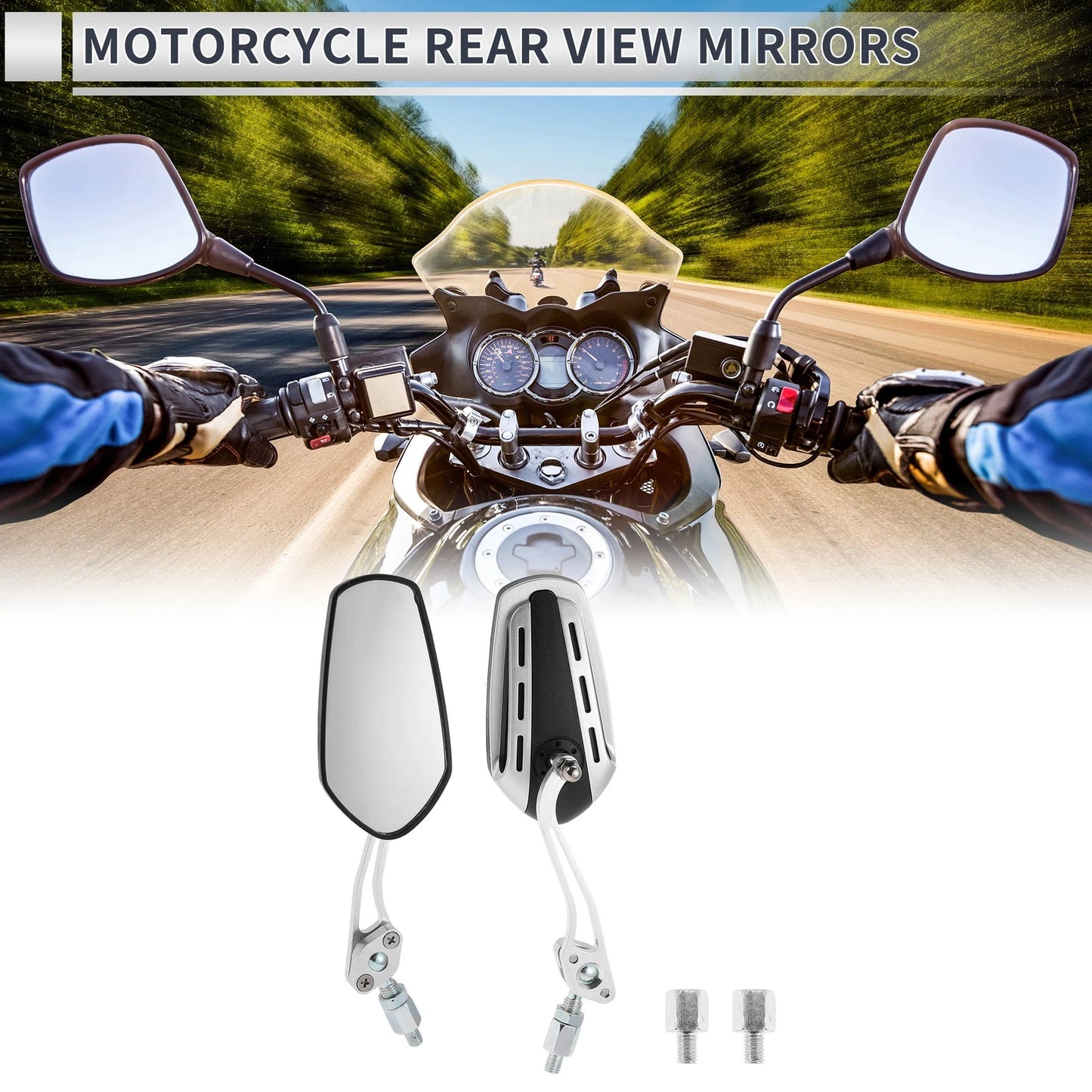 Rear View Mirrors / M8/M10 for Motorcycle