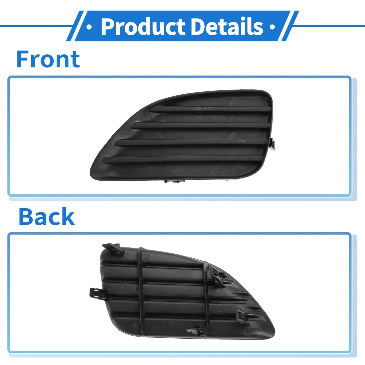 Front Left Fog Light Cover for Toyota Camry (2010-2011)