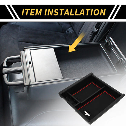 Center Console Organizer Insert Tray for Toyota Tacoma Black Red (2016–2021)
