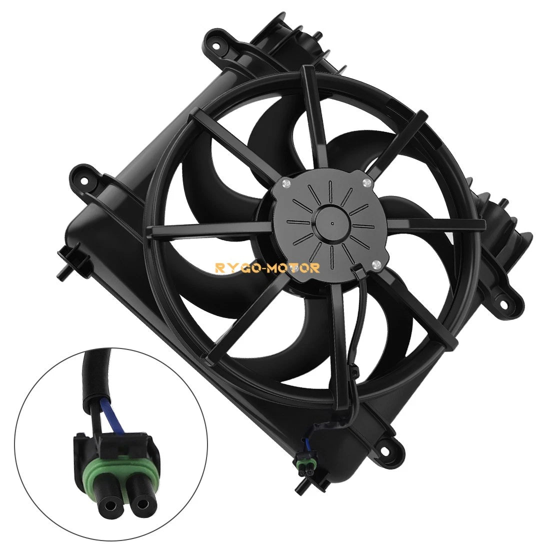 Radiator Cooling Fan Kit for Polaris Ranger 570 900 1000 Crew XP Diesel