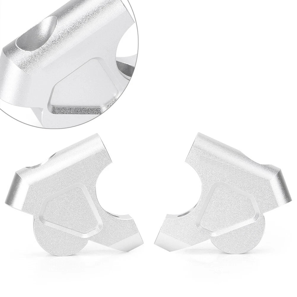Silver Handlebar Risers for BMW R1200GS Adventure (2013-2017)