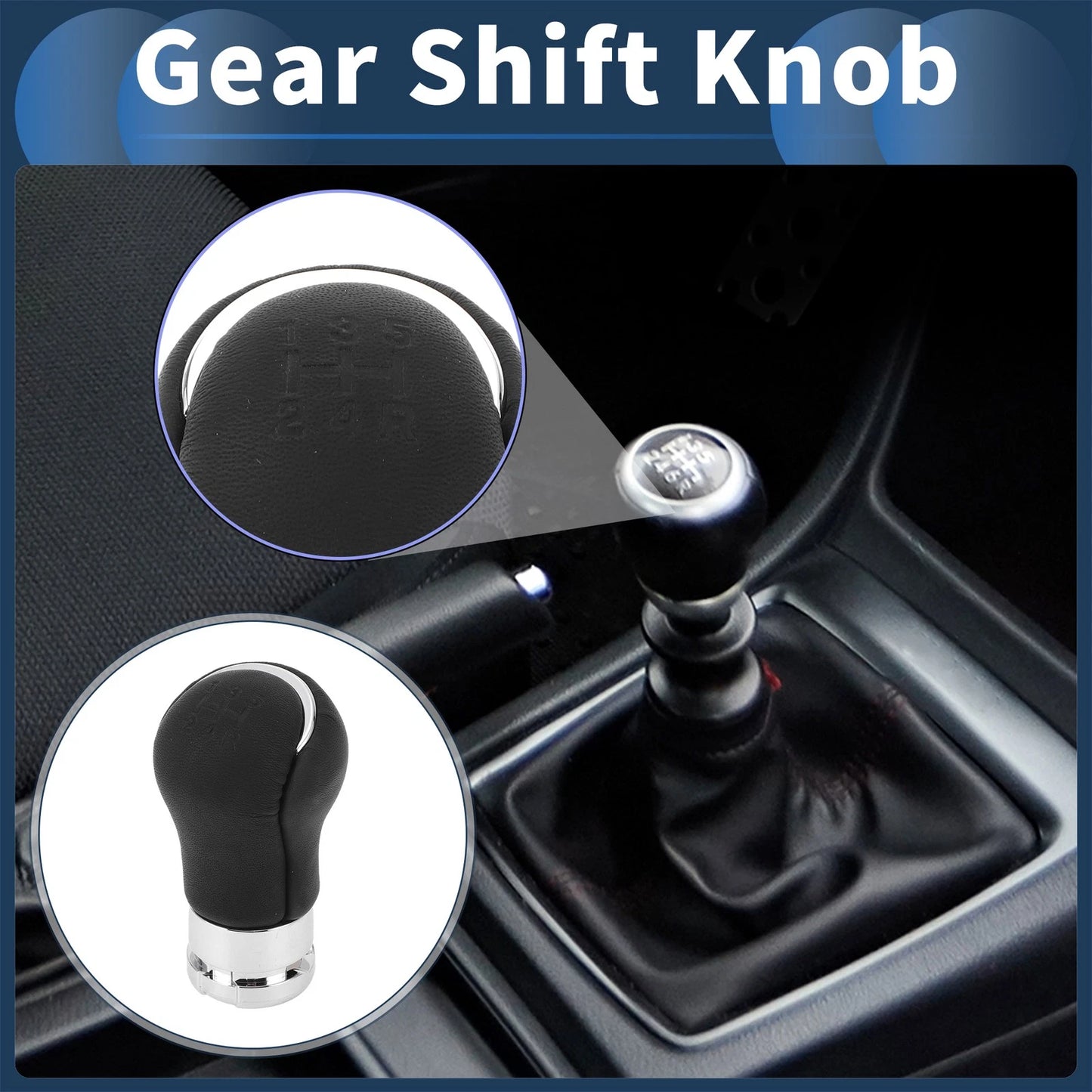 5 x Gear Shift Knob for Toyota Hilux Revo (2015–2020)