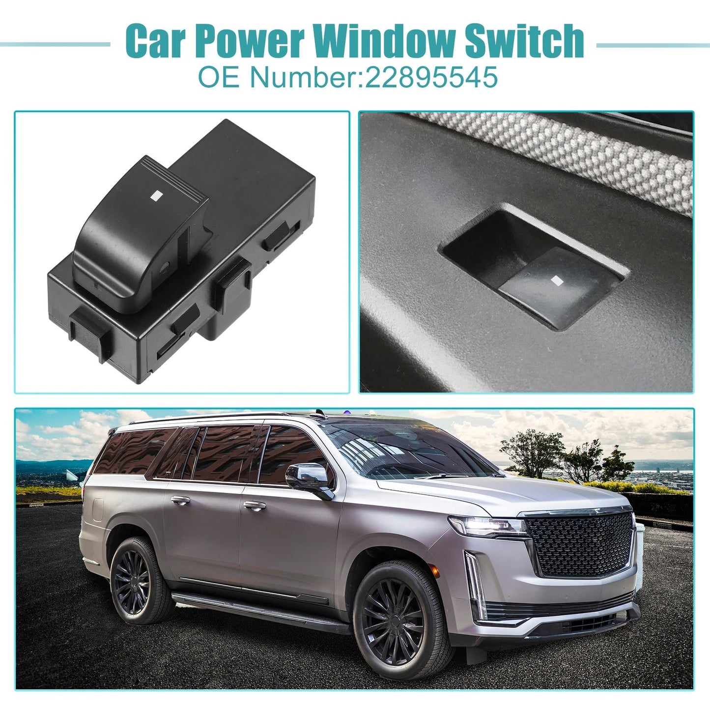 Power Window Switch for Cadillac Escalade, Chevrolet HHR, GMC replacement