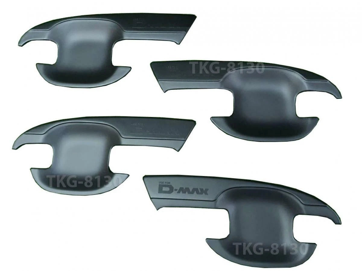 4 x Door Black Handle Bowl Cup Cover for Isuzu D-Max (2020)
