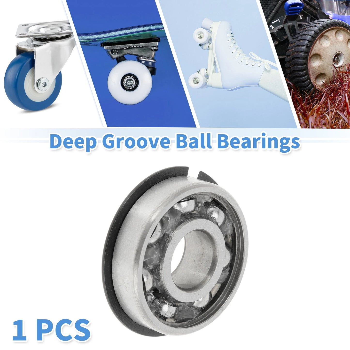 6201NR 12x32x10mm Deep Groove Ball Bearings for Scooter Skateboard Wheel