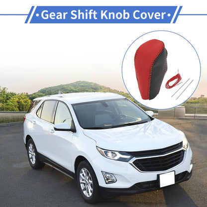 1 Pc Gear Shift Knob Cover Red Black for Chevrolet Cruze (2011-2015)