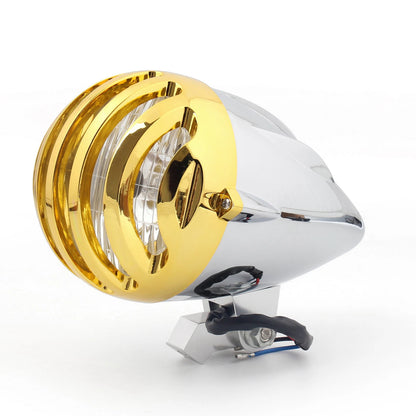 5 1/2" Chrome Headlight for Chopper Bobber