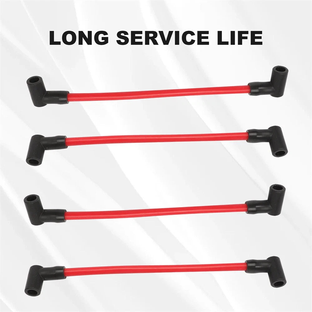 4pcs Spark Plug Wires for Johnson Evinrude 80-140 Hp V4 Outboards