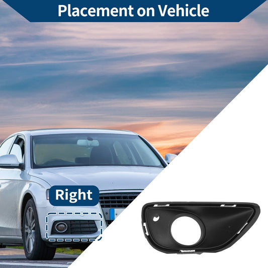 1 Pc Front Right Fog Light Grill for Porsche Cayenne Black