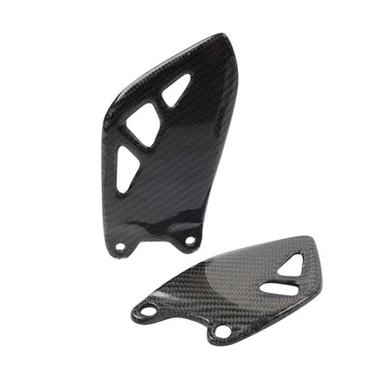 Carbon Fiber Footrest Plate Heel Guard for Kawasaki ZX-10R 2015-2024