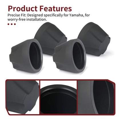 4Pcs Front & Rear Wheel Cap for Yamaha Badger 80 YFM80 1985-1988