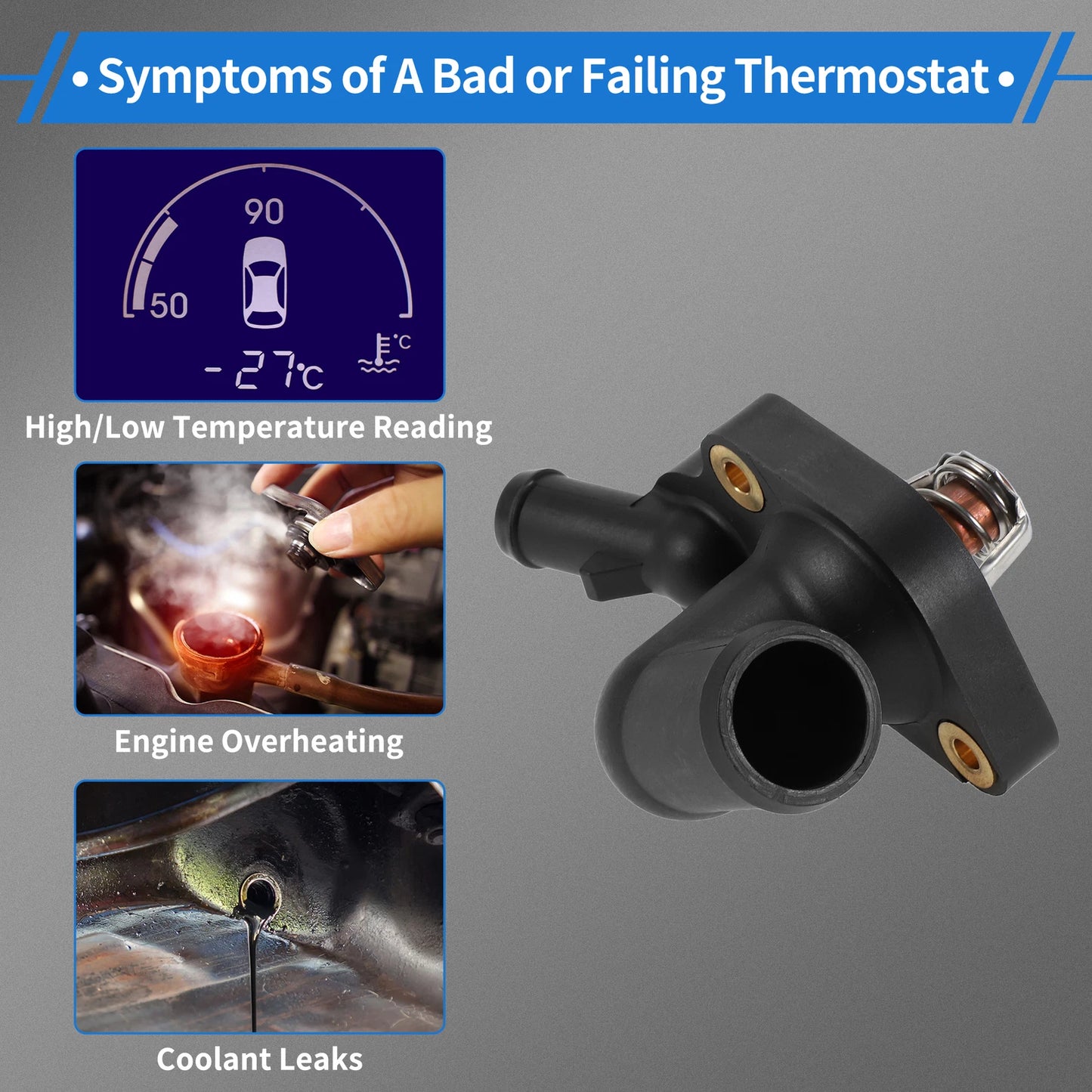 Engine Coolant Thermostat Housing for Mini Cooper S 1.6L (2002-2008)