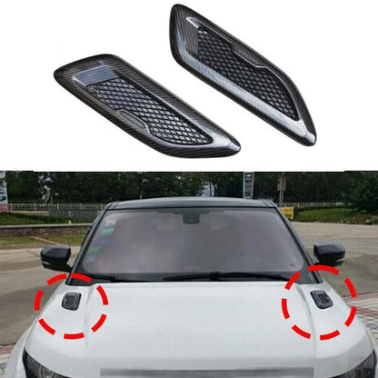 Carbon Fiber Hood Air Outlet Vent Cover Trim For Evoque Discovery Sport /evoque
