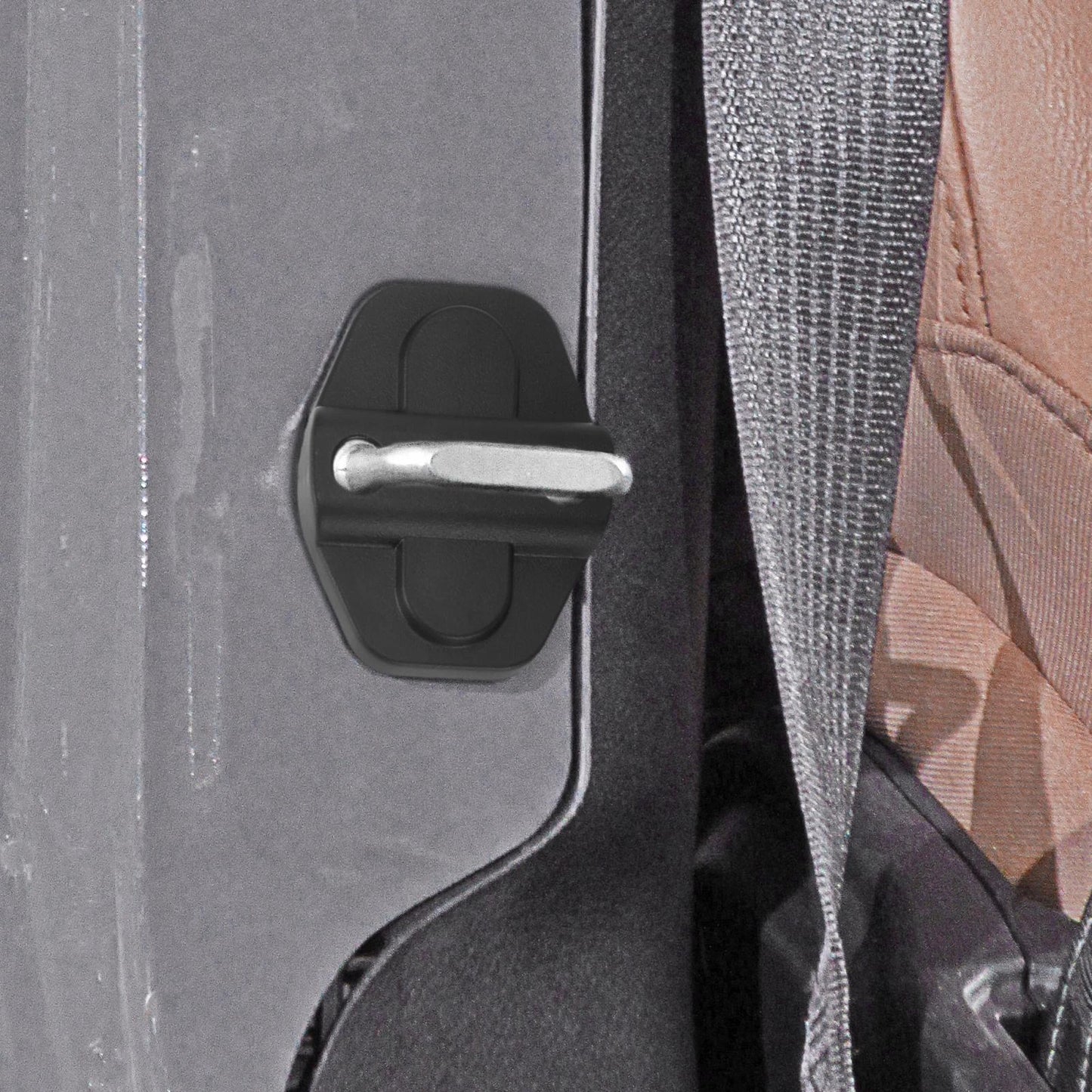 4pcs ABS Door Lock Cover Trim Protector for Jeep Wrangler (2018-2021)