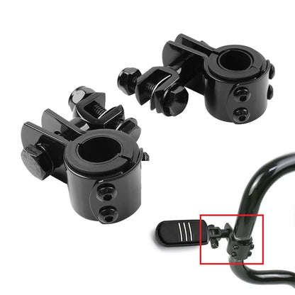 1" 1.25" Highway Bar Foot Pegs Mount Clamps for Harley Motorcycle