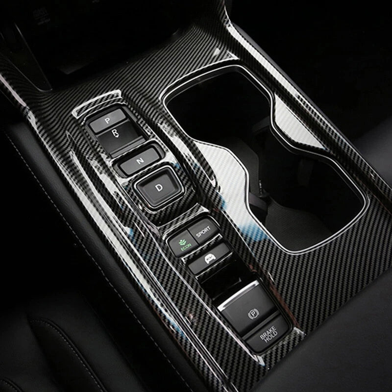 Carbon Fiber Black Gear Shift Box Panel Cover for Honda Accord (2018-2022)