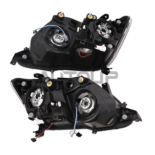 2 x HID Headlights Left/Right Pair Black for Toyota Avalon (2008–2010)