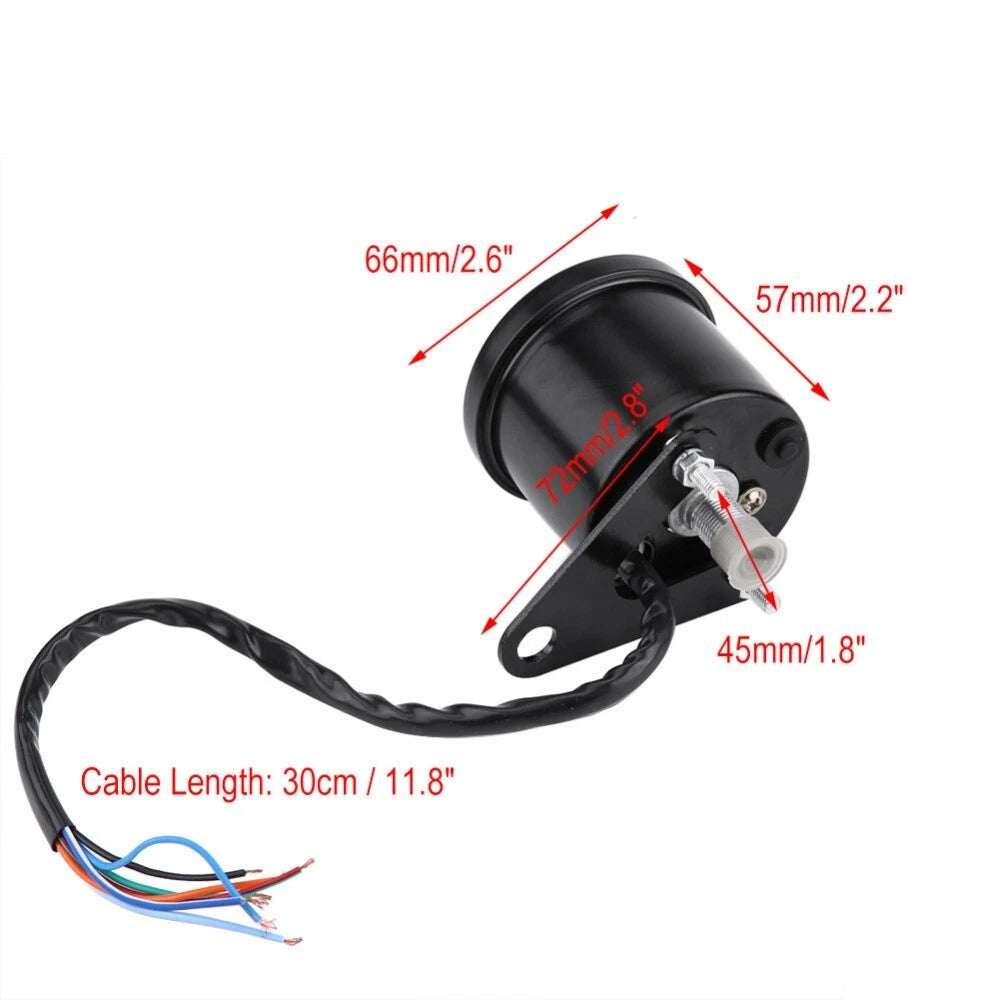Digital LED Speedometer Odometer Gauge for Motorcycle Universal (0-160 KM/H)