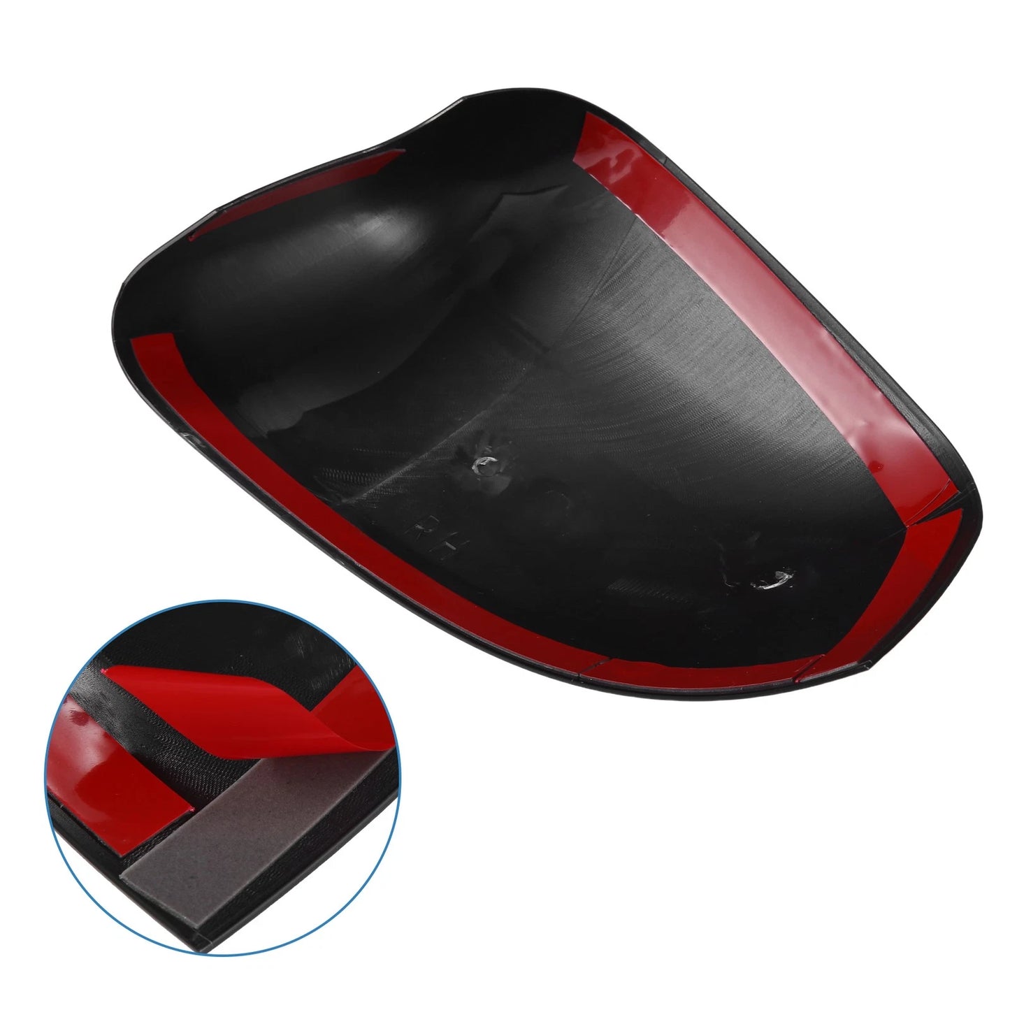 Gloss Black Top Half Mirror Covers for Jeep Grand Cherokee (2011-2019)
