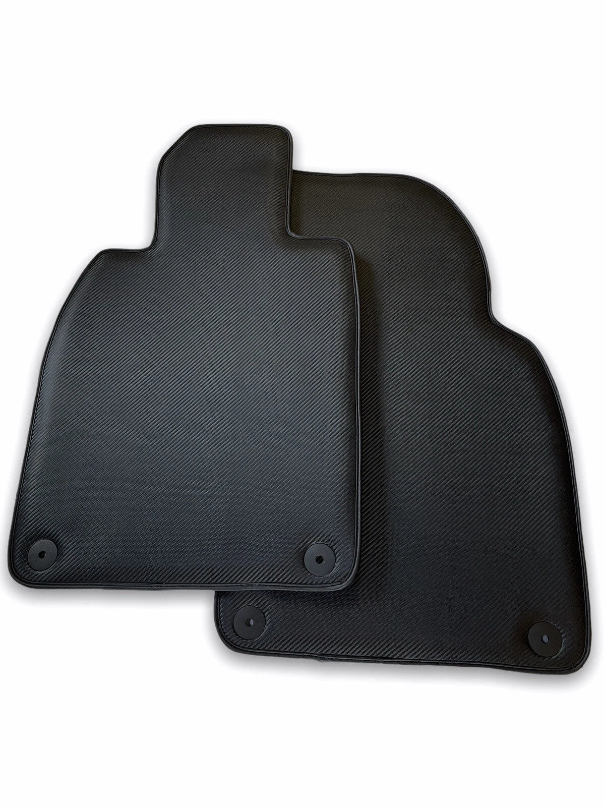 Floor Mats for Porsche Macan 2014-2021 - 2 x Carbon Fiber Auto Carpets