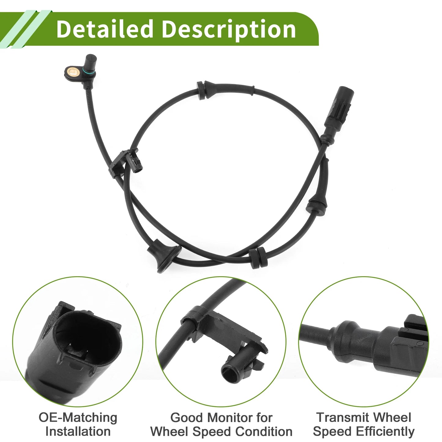 ABS Wheel Speed Sensor for Toyota Aygo (2005-2023) - 1 x Rear Right