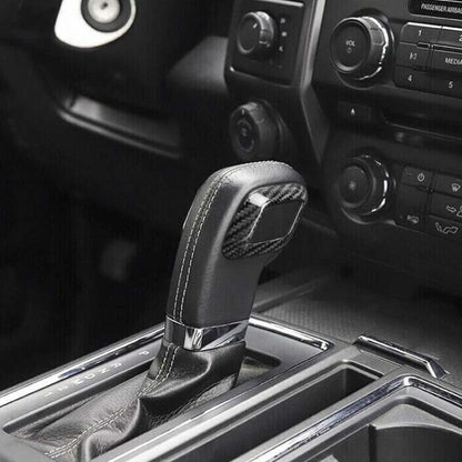 Carbon Fiber Shifter Head Trim Cover Shift Knob for Ford F-150 2015-2020