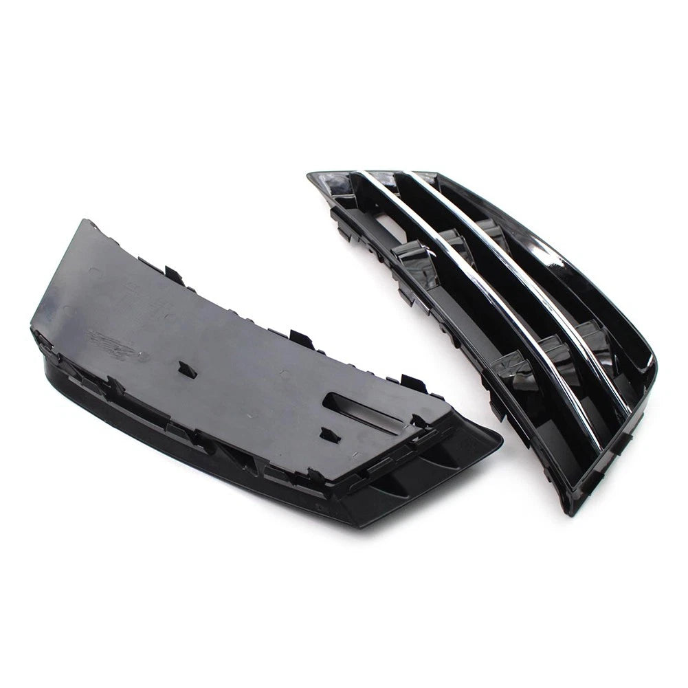 Front Bumper Fog Light Grille Covers 2 x Lower L + R for AUDI A4 B9 (2016-2018)