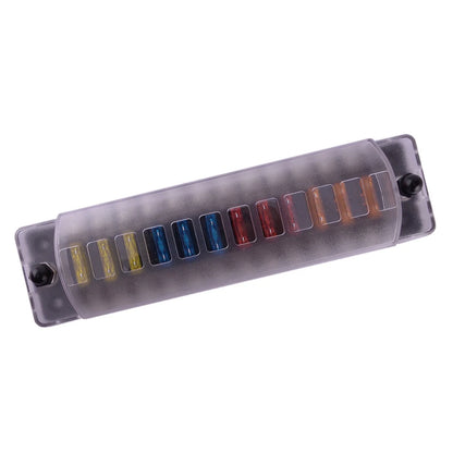 12 Way Fuse Holder for Car, Truck, Bus, Boat - Auto Fuse Box (New)