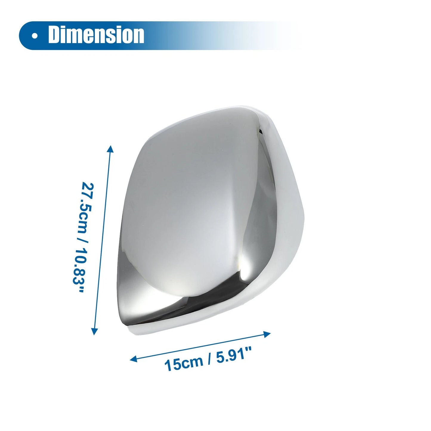Pair Left Right Mirror Covers for Dodge Grand Caravan (2008-2018)