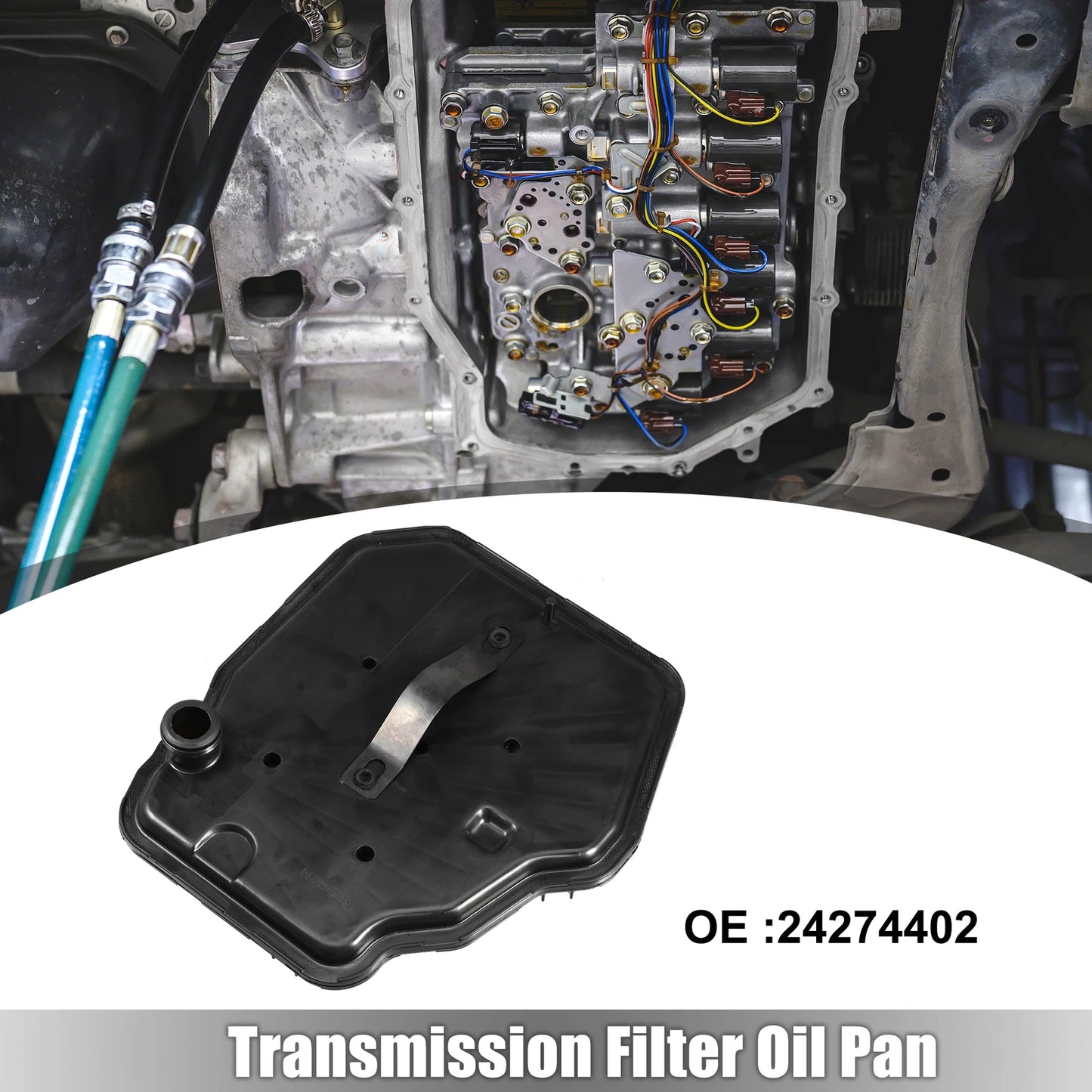 Oil Pan & Transmission Filter for GM 8L90 8L90e Plastic Black