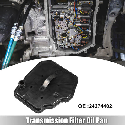 Oil Pan & Transmission Filter for GM 8L90 8L90e Plastic Black